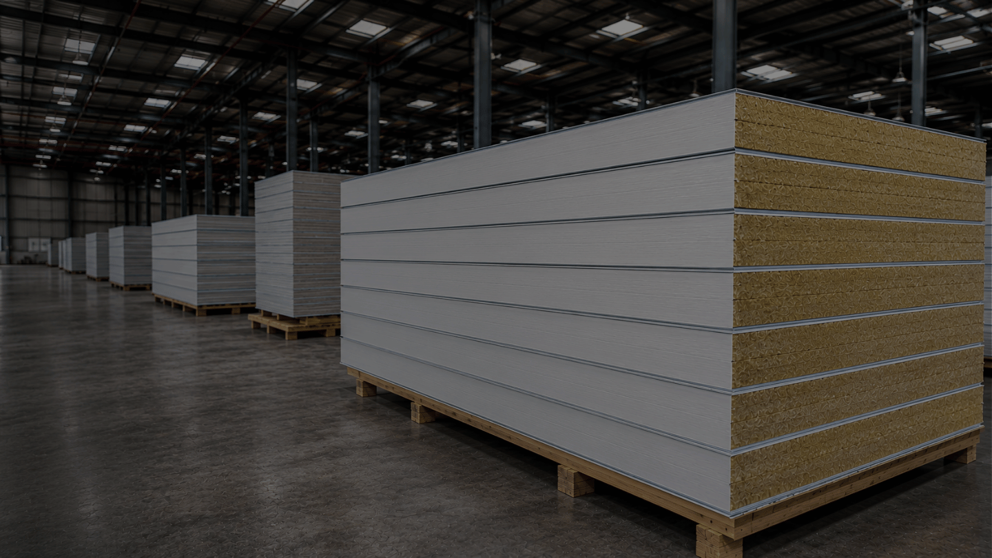 Factory-manufactured thermal laminate panels combining insulation with specialist building boards ready for installation.